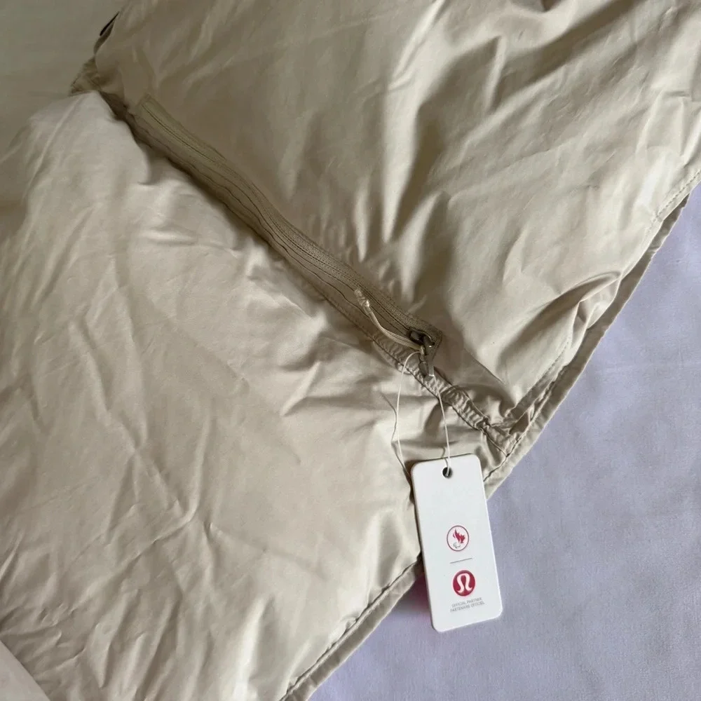 🆕🇨🇦 Lululemon Team Canada Olympic Quilted Puff Insulated Scarf -Natural Ivory